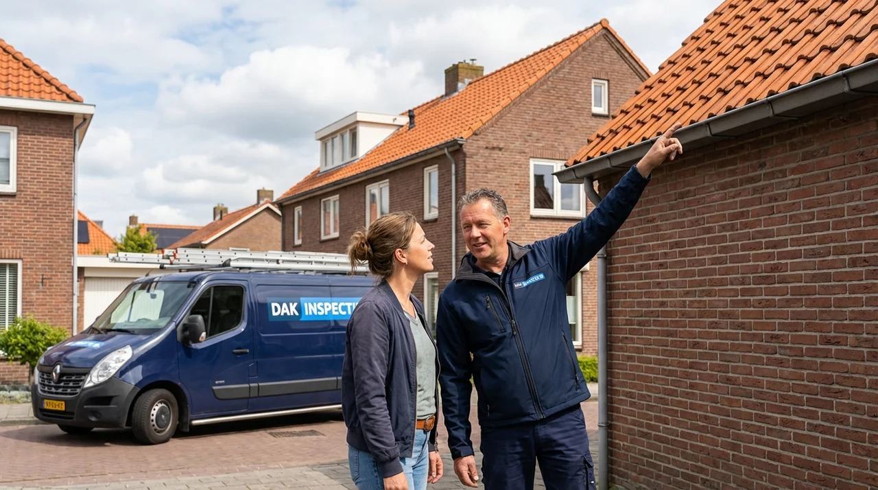 Dakinspectie.nl specialist spoort daklekkage op bij een woning